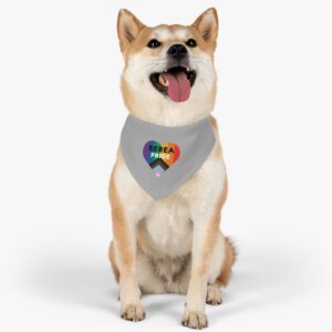 Light Grey Pet Bandana Collar