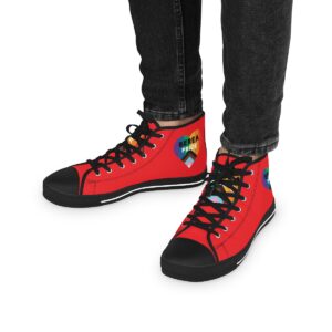 Red Men's High Top Sneakers