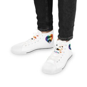 White Men's High Top Sneakers