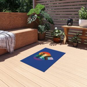 Dark Blue Outdoor Rug