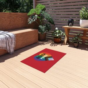 Dark Red Outdoor Rug
