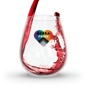 Berea PRIDE Stemless Wine Glass, 11.75oz